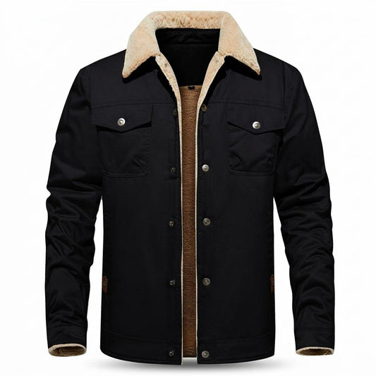 Lederjacken Outlet24 - Supas | Gefüttert Langärmelig Jacke Herren