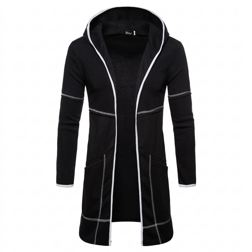 Lederjacken Outlet24 - Eozir | Langgeschnittener Kontrastfarbener Cardigan Herren