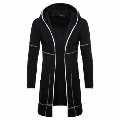 Lederjacken Outlet24 - Eozir | Langgeschnittener Kontrastfarbener Cardigan Herren