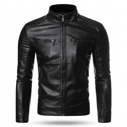 Lederjacken Outlet24 - Casir | Gesteppt Tailliert Lederjacke Herren