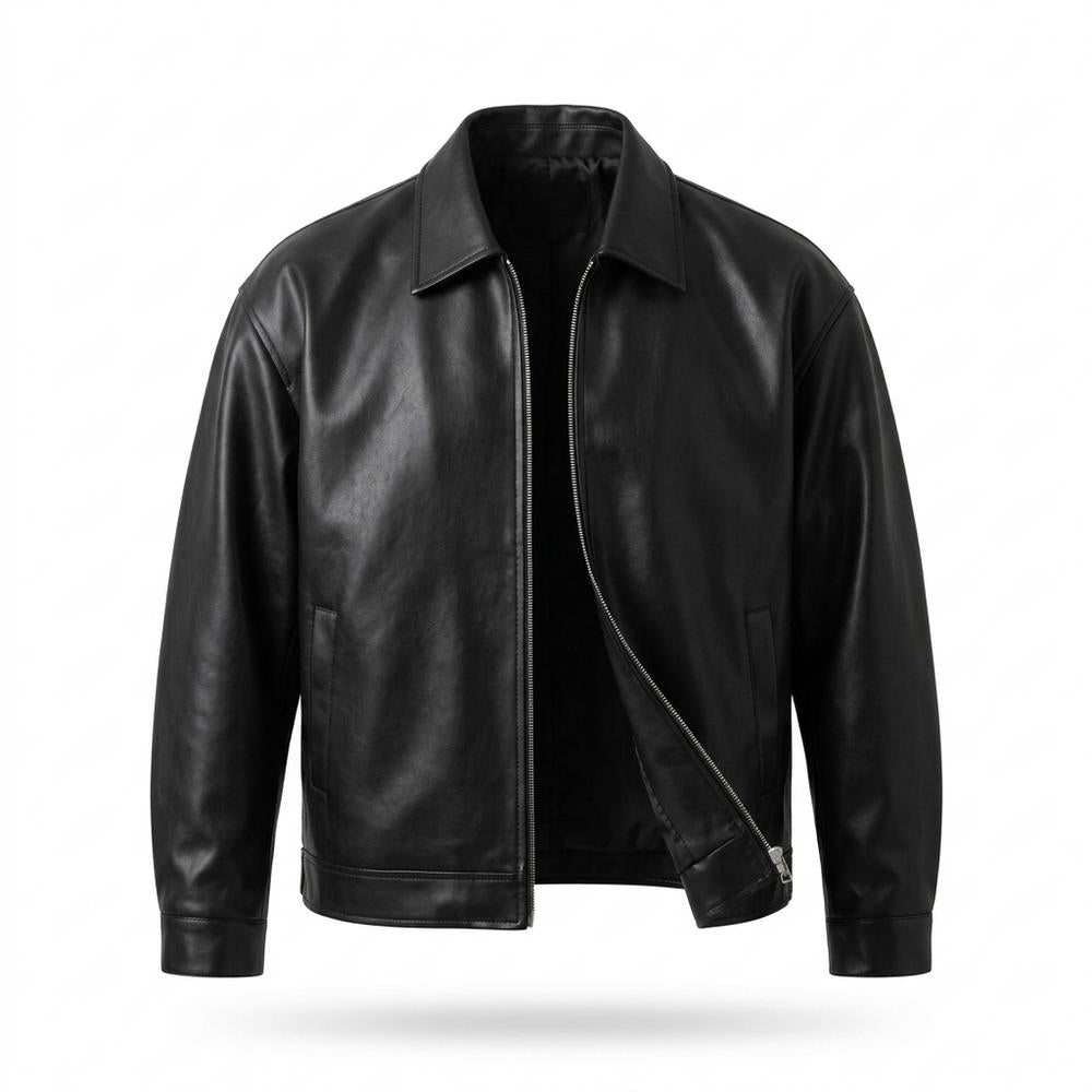 Lederjacken Outlet24 - Dekel | Glatt Weit Lederjacke Herren