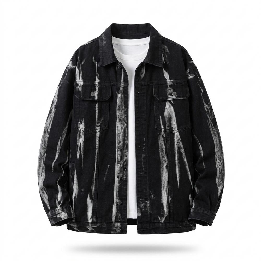 Lederjacken Outlet24 - Nisel | Gewaschen Geknöpft Jacke Unisex