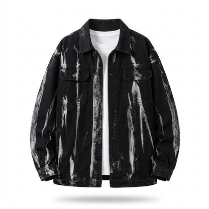Lederjacken Outlet24 - Nisel | Gewaschen Geknöpft Jacke Unisex