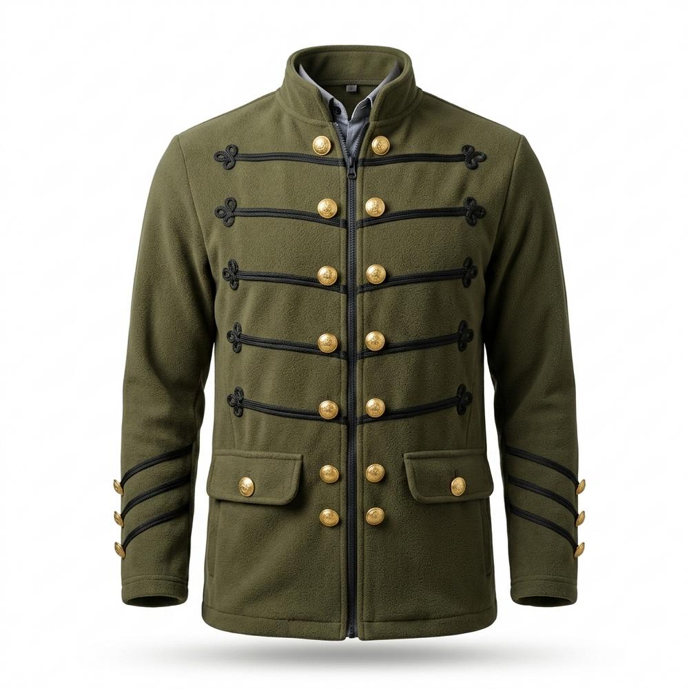 Lederjacken Outlet24 - Yikut | Dekorativ Hochgeschlossen Jacke Herren