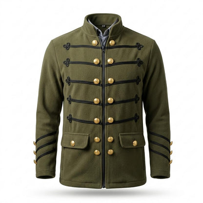 Lederjacken Outlet24 - Yikut | Dekorativ Hochgeschlossen Jacke Herren