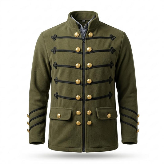Lederjacken Outlet24 - Yikut | Dekorativ Hochgeschlossen Jacke Herren