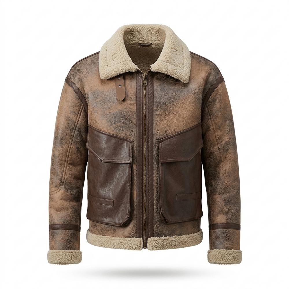 Lederjacken Outlet24 - Notam | Gefüttert Patiniert Lederjacke Herren