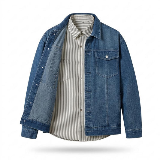 Lederjacken Outlet24 - Tivod | Geknöpft Locker Jacke Herren