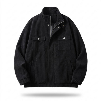 Lederjacken Outlet24 - Tabom | Gerippte Weitgeschnittene Jacke Unisex