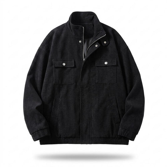 Lederjacken Outlet24 - Tabom | Gerippte Weitgeschnittene Jacke Unisex