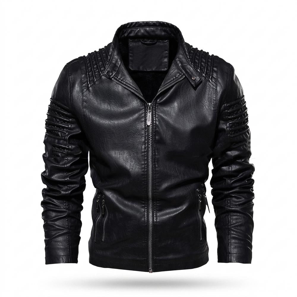Lederjacken Outlet24 - Terid | Gesteppt Gefüttert Lederjacke Herren