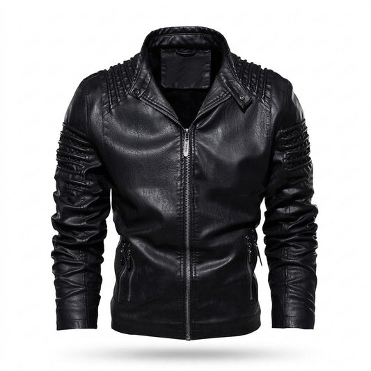 Lederjacken Outlet24 - Terid | Gesteppt Gefüttert Lederjacke Herren