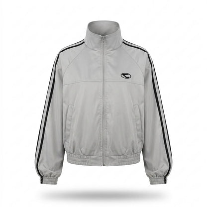 Lederjacken Outlet24 - Cawel | Kurzgeschnittene Gestreifte Jacke Damen