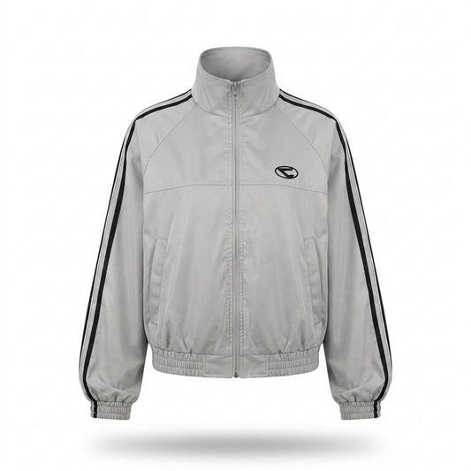 Lederjacken Outlet24 - Cawel | Kurzgeschnittene Gestreifte Jacke Damen