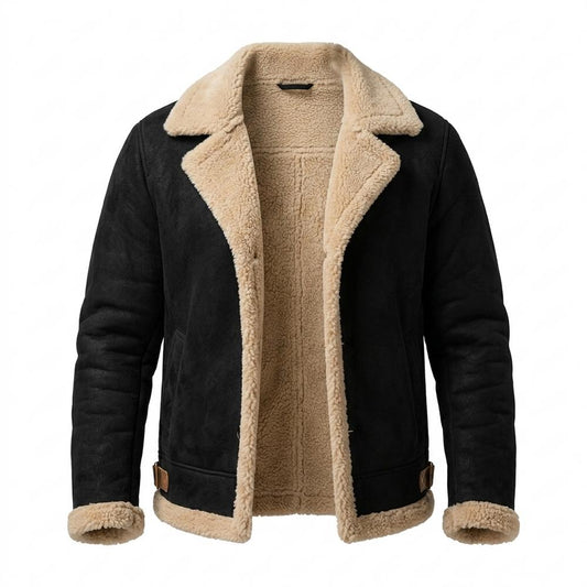 Lederjacken Outlet24 - Tupat | Warme Gefütterte Wildleder-Jacke Herren