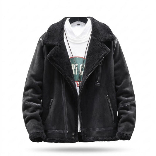 Lederjacken Outlet24 - Misis | Gefüttert Veloursartig Wildleder-Jacke Herren