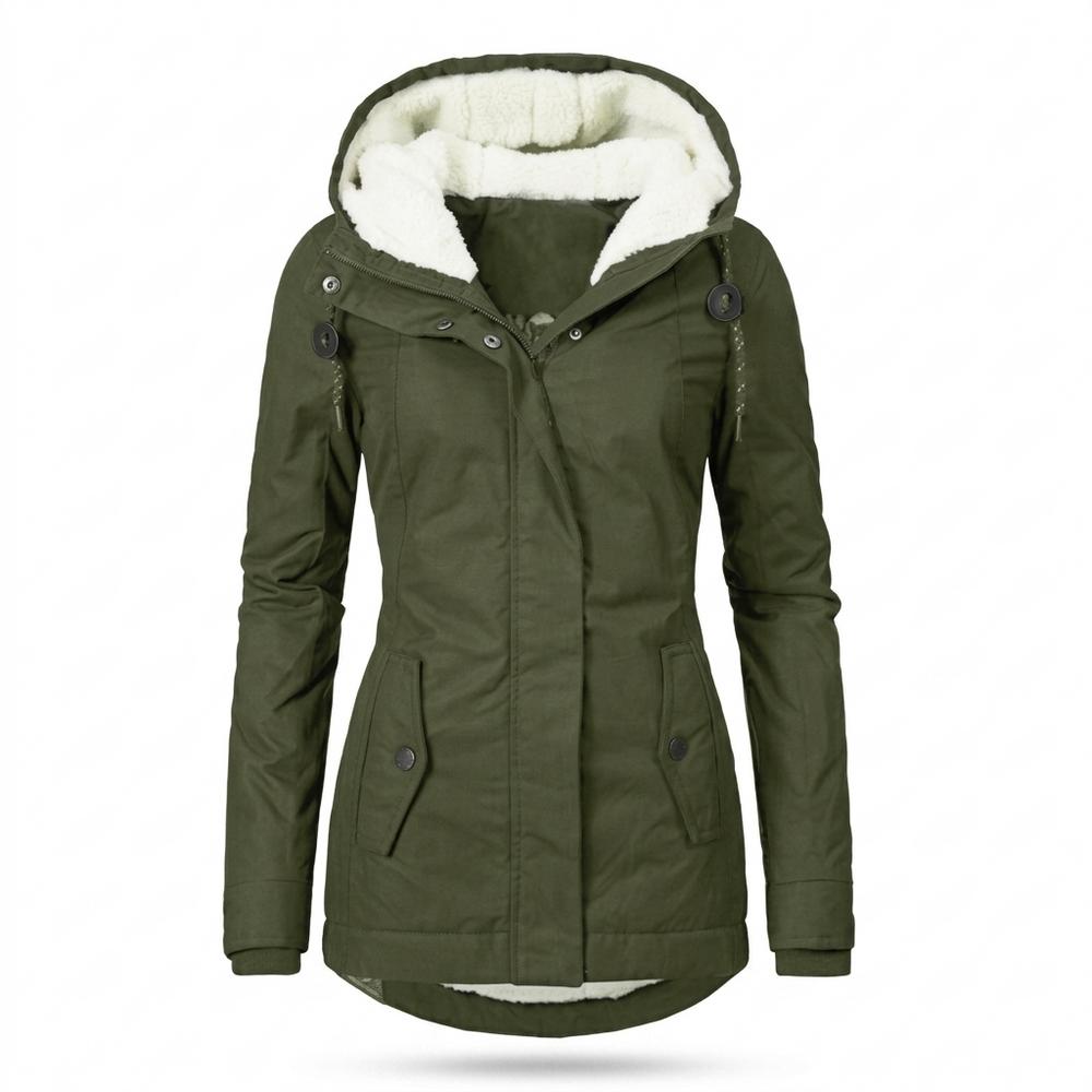 Lederjacken Outlet24 - Dovor | Gefüttert Tailliert Jacke Damen