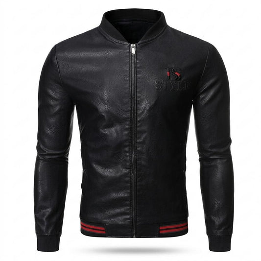 Lederjacken Outlet24 - Milet | Figurbetont Gerippt Lederjacke Herren
