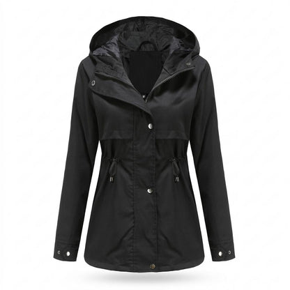 Lederjacken Outlet24 - Eiran | Gefütterte Taillenregulierbare Jacke Damen