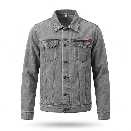 Lederjacken Outlet24 - Sebun | Gewaschene Jeans Jacke Herren