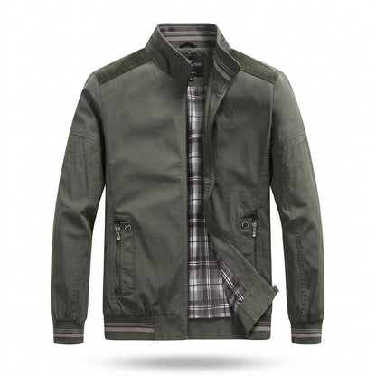 Lederjacken Outlet24 - Relam | Gefütterte Gerippte Jacke Herren