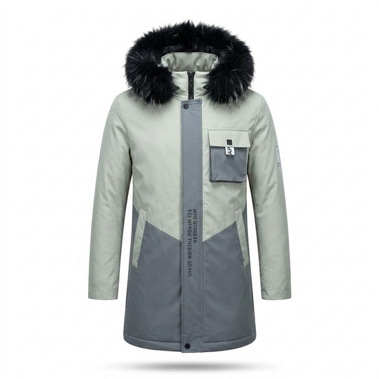 Lederjacken Outlet24 - Nufik | Gefütterter Winter Mantel Herren
