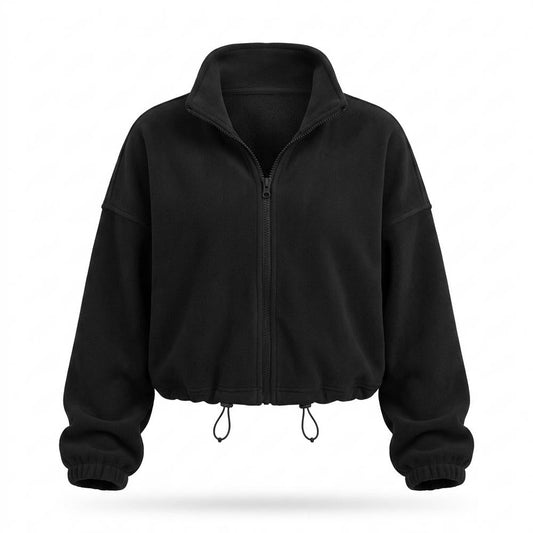 Lederjacken Outlet24 - Eapem | Hochgeschlossen Kurzgeschnitten Jacke Damen