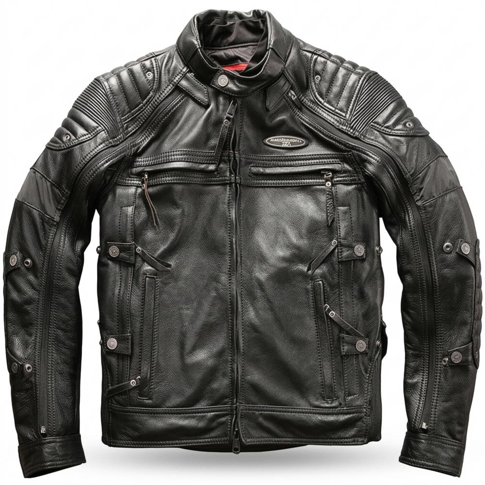 Lederjacken Outlet24 - Zomes | Gepolstert Funktional Lederjacke Herren