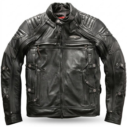 Lederjacken Outlet24 - Zomes | Gepolstert Funktional Lederjacke Herren