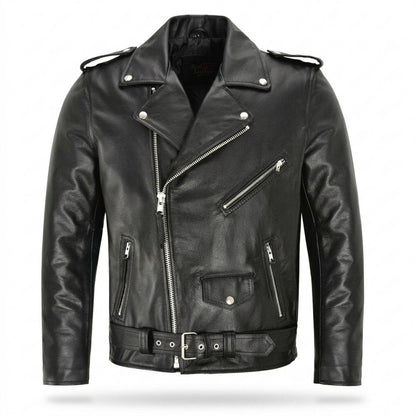 Lederjacken Outlet24 - Surak | Asymmetrische Gegürtete Lederjacke Unisex