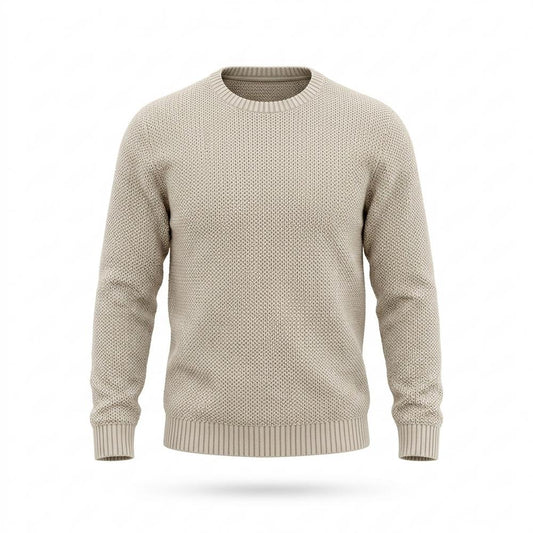 Lederjacken Outlet24 - Tizal | Strukturiert Rundhals Pullover Herren
