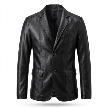 Lederjacken Outlet24 - Vopat | Tailliert Einreihig Lederjacke Herren