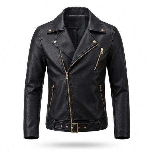 Lederjacken Outlet24 - Vubad | Asymmetrisch Tailliert Jacke Herren