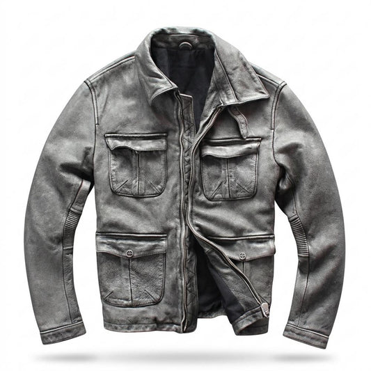 Lederjacken Outlet24 - Dorum | Robust Gefüttert Lederjacke Herren