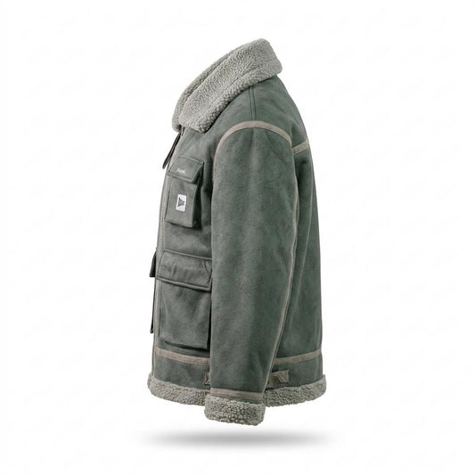 Lederjacken Outlet24 - Noken | Gefütterte Gerade Geschnittene Wildleder-Jacke Unisex