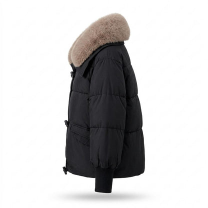 Lederjacken Outlet24 - Zinok | Gefüttert Pelzbesetzt Jacke Damen