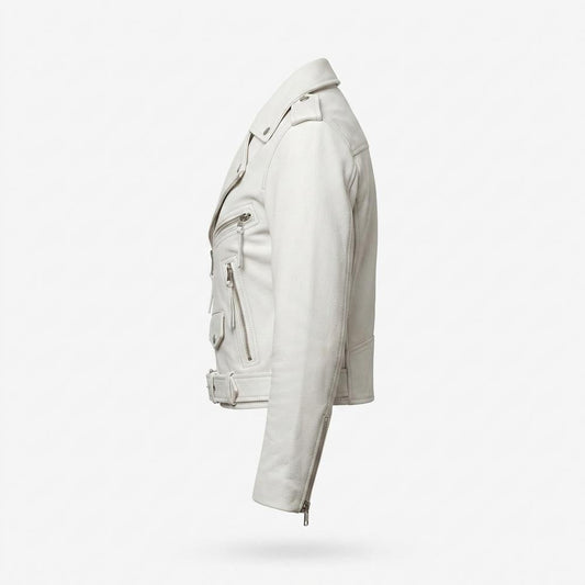 Lederjacken Outlet24 - Zamer | Asymmetrisch Gegürtet Lederjacke Damen
