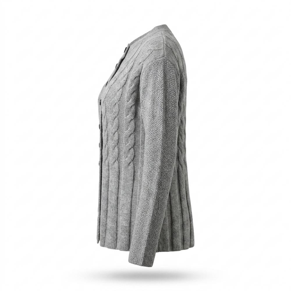 Lederjacken Outlet24 - Milol | Taillierter Gestrickter Cardigan Damen