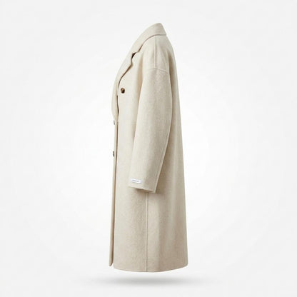 Lederjacken Outlet24 - Kosad | Zweireihiger Wollener Mantel Damen