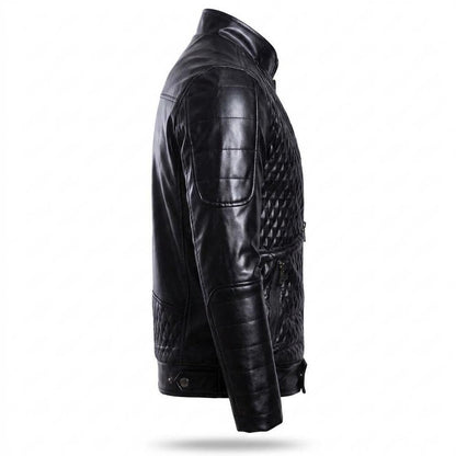 Lederjacken Outlet24 - Sagam | Gesteppt Tailliert Lederjacke Herren