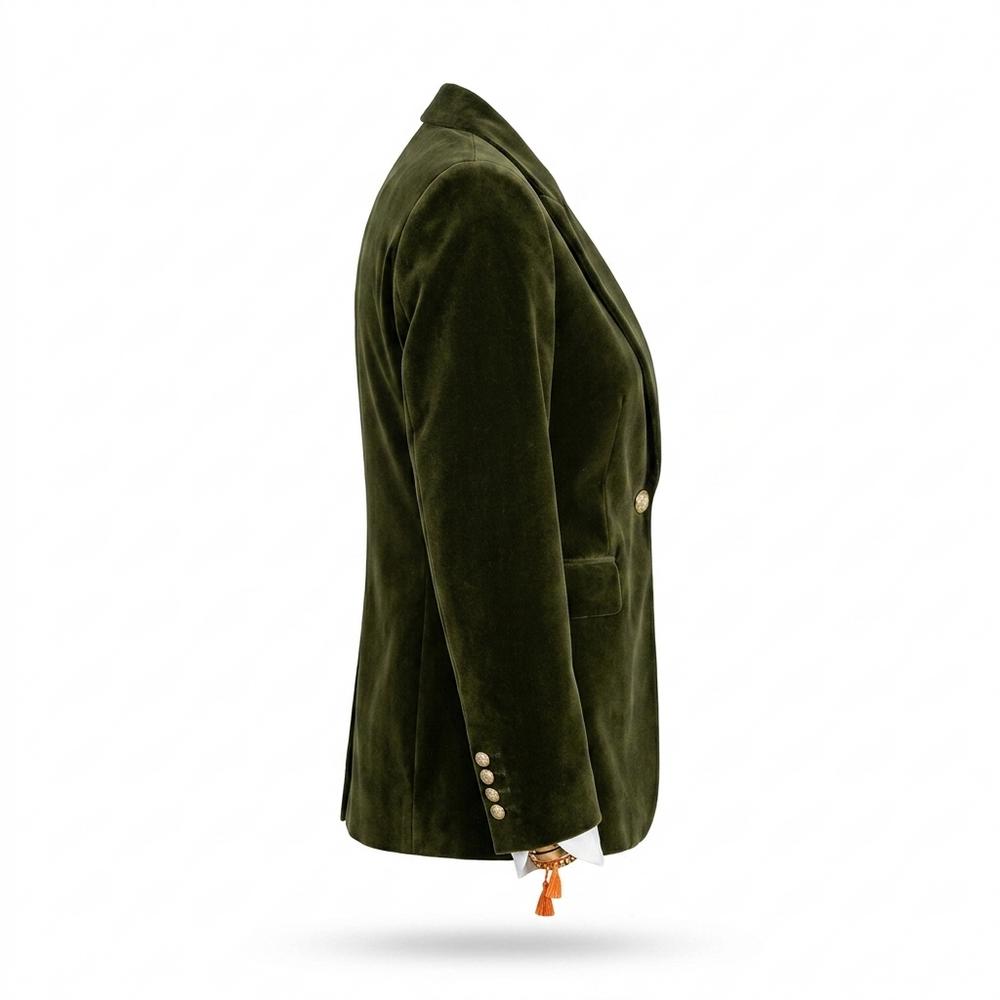 Lederjacken Outlet24 - Yewad | Samtener Taillierter Sakko Damen