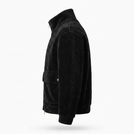 Lederjacken Outlet24 - Lolil | Reißverschluss Fleece Jacke Herren