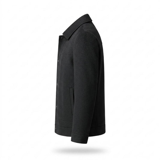 Lederjacken Outlet24 - Sidet | Gefüttert Geknöpft Jacke Herren