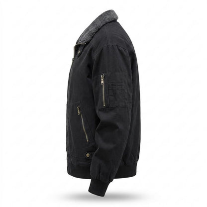 Lederjacken Outlet24 - Muwur | Gefütterte Flieger Jacke Herren