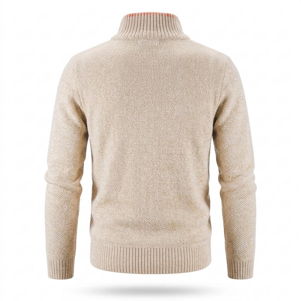 Lederjacken Outlet24 - Likis | Strukturiert Gefüttert Strickjacke Herren