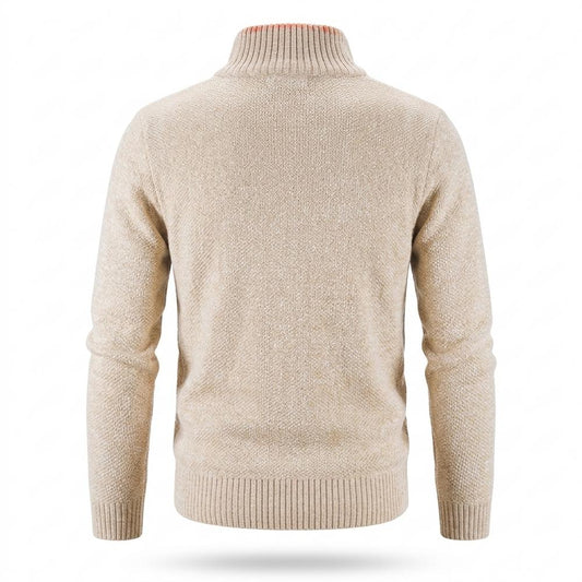 Lederjacken Outlet24 - Likis | Strukturiert Gefüttert Strickjacke Herren