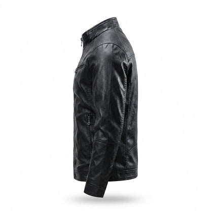 Lederjacken Outlet24 - Lakot | Gefüttert Tailliert Lederjacke Herren