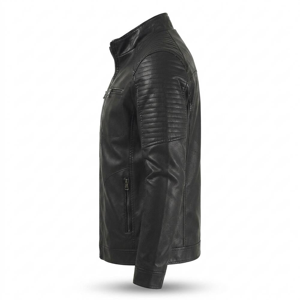 Lederjacken Outlet24 - Kamar | Gefüttert Gesteppt Lederjacke Herren