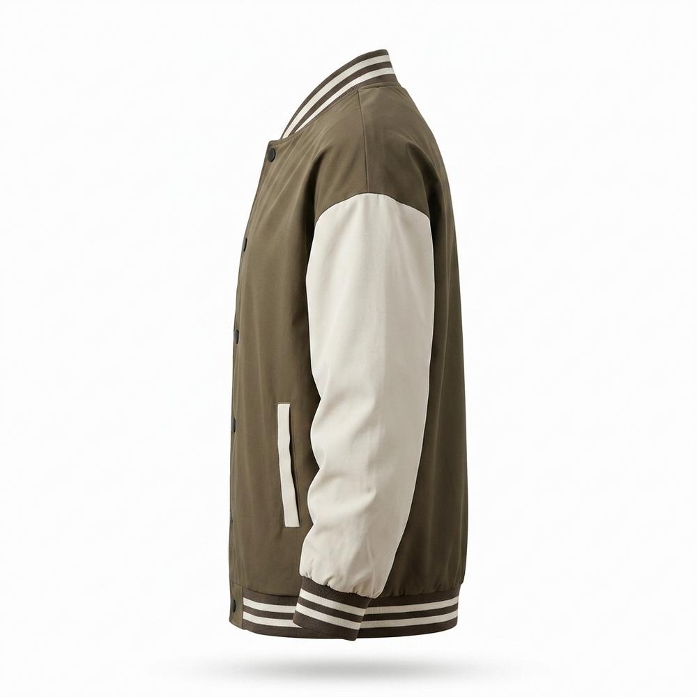 Lederjacken Outlet24 - Mupem | Zweifarbige Geknöpfte Jacke Unisex
