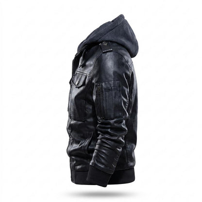 Lederjacken Outlet24 - Movur | Gefüttert Mehrlagig Lederjacke Herren